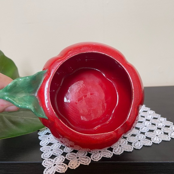 Vintage Tomato Sugar Bowl - Picture 9 of 11